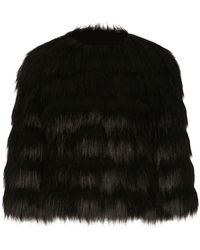 Dolce & Gabbana - Faux Fur Jacket - Lyst