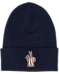 Moncler - Turn-up Logo Patch Beanie - Lyst