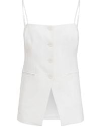 Toccin - Roxy Square Neck Button Vest - Lyst