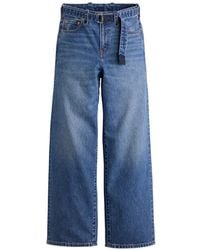 Sacai - X Levi's Belted Wide-Leg Jeans - Lyst