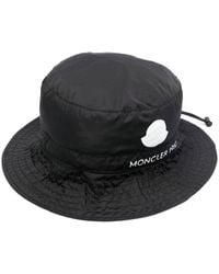 Moncler - Sombrero de pescador con logo estampado - Lyst