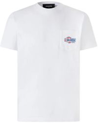 DSquared² - Logo-Patch Pocket T-Shirt - Lyst