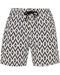 Mc2 Saint Barth - Gustavia Geometric-print Swim Shorts - Lyst