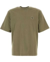 Stone Island - 2100030 Combed Organic Cotton Jersey T-Shirt - Lyst