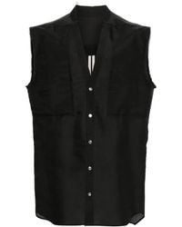 Rick Owens - Gerafelde Spencer Met Uitgesneden Details - Lyst
