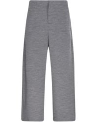 Max Mara - Wool And Cotton Trousers - Lyst