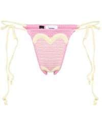 Gcds - Bragas De Bikini De Ganchillo Heart - Lyst