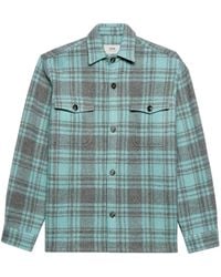 Ami Paris - Maxi Geruit Shirtjack - Lyst