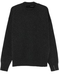 Isabel Benenato - Raw-Edge Zip-Detail Sweater - Lyst