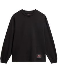 Woolrich - Logo-Patch Crew-Neck Sweatshirt - Lyst