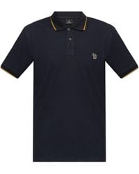 Paul Smith - Zebra Badge Cotton Polo Shirt - Lyst