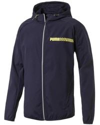 PUMA - Tec Sports Hooded Windbreaker - Lyst