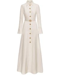 Oscar de la Renta - Long-Sleeve Maxi Dress - Lyst