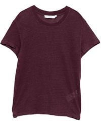 IRO - Short-sleeve Linen T-shirt - Lyst