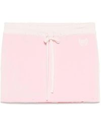 Balenciaga - Logo-Embroidered Mini Skirt - Lyst