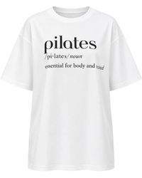 ViCOLO - Slogan-Print Drop-Shoulder T-Shirt - Lyst