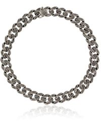 SHAY - 18kt Black Gold Diamond-accents Chain Bracelet - Lyst