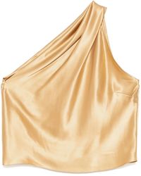 Michelle Mason - Asymmetrical Halter Neck Top - Lyst