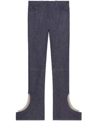Courreges - Logo-Embroidered Stretch Straight-Leg Jeans - Lyst