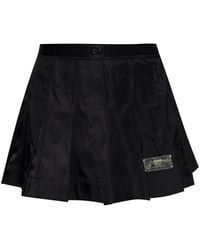 Ganni - Pleated Mini Skirt - Lyst