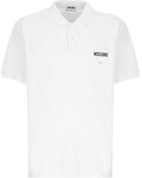 Moschino - Three-Button Logo Polo Shirt - Lyst