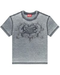 DIESEL - Cotton Blend T-Shirt - Lyst