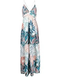 Ba&sh - Floral-Print Tiered-Skirt Dress - Lyst