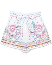 CAMILLA - Pantalones Cortos Con Cinturón - Lyst