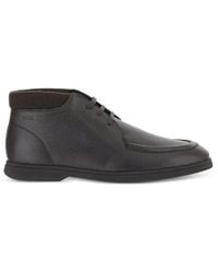 BOSS - Desert-Boots En Cuir Grainé - Lyst