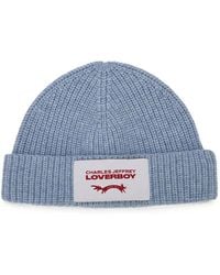Charles Jeffrey - Logo-Patch Ribbed-Knit Beanie Hat - Lyst