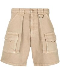 Moschino - Ecru Cotton Cargo Shorts - Lyst