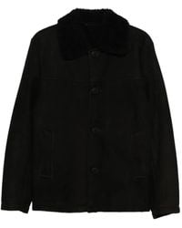 Salvatore Santoro - Shearling-Collar Coat - Lyst