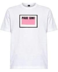 Paul Smith - Logo-Print Cotton T-Shirt - Lyst