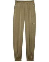 Lacoste - Zip-Pocket Satin Trousers - Lyst