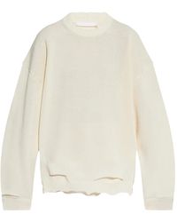 Helmut Lang - Distressed Sweater - Lyst