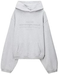 Alexander Wang - Oversized Hoodie W/ Mirror Logo - Lyst
