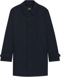 BOSS - Button-Cuff Coat - Lyst