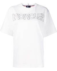 3 MONCLER GRENOBLE - Logo-print Crew-neck T-shirt - Lyst