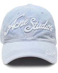 Acne Studios - Baseballkappe Mit Logo-Stickerei - Lyst