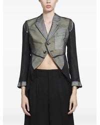 Comme des Garçons - Sheer Panelled Blazer - Lyst