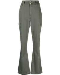 PAIGE - High-waisted Flared Trousers - Lyst