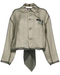 Undercover - Sheer-overlay Linen Jacket - Lyst
