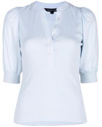 Veronica Beard - Coralee Puff-Sleeve Top - Lyst