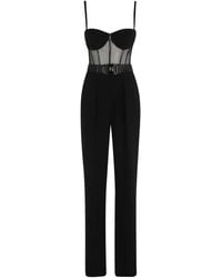 Elisabetta Franchi - Bustier-Top Belted Jumpsuit - Lyst