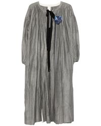 SOH - Jas Met Gekreukt Corsage Detail - Lyst