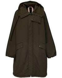 N°21 - Quilted-Panel Parka - Lyst
