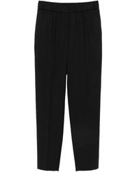 Peserico - Elasticated-Waistband Pressed-Crease Trousers - Lyst