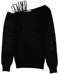 Circus Hotel - Shoulder Strap Long-Sleeve Sweater - Lyst