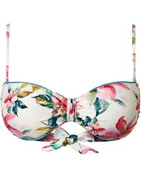 Twinset - Floral-Print Bikini Top - Lyst