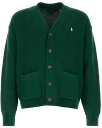 Polo Ralph Lauren - Logo-Embroidered V-Neck Cardigan - Lyst